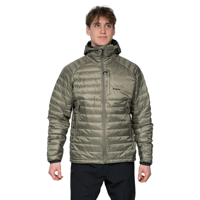Bergans Of Norway Down Jackets Vaagaa Light Down Jacket Hood Green Mud 8211 Men Bergans Of Norway Down Jackets Vaagaa Light Down Jacket Hood Green Mud 8211 Men