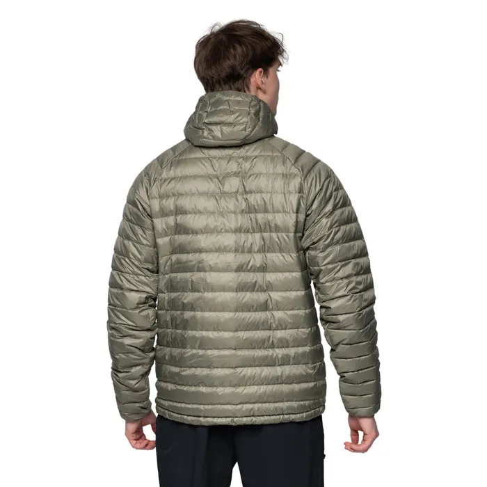 Bergans Of Norway Down Jackets Vaagaa Light Down Jacket Hood Green Mud 8211 Men