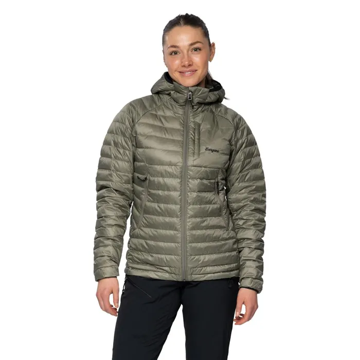 Bergans Of Norway Down Jackets Vaagaa Light Down Jacket Hood Green Mud 8211 Women Bergans Of Norway Down Jackets Vaagaa Light Down Jacket Hood Green Mud 8211 Women