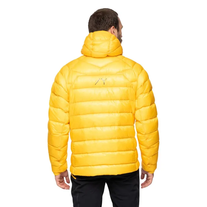 Bergans Of Norway Down Jackets Y Lightline Weightless Down Jacket Hood Mango Yellow 8211 Men
