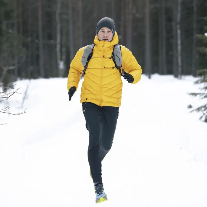Bergans Of Norway Down Jackets Y Lightline Weightless Down Jacket Hood Mango Yellow 8211 Men