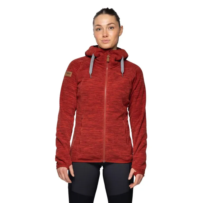Bergans Of Norway Fleece Hareid Fleece W Jacket Chianti Red 8211 Women