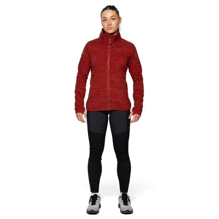 Bergans Of Norway Fleece Hareid Fleece W Jacket Nohood Chianti Red 8211 Women