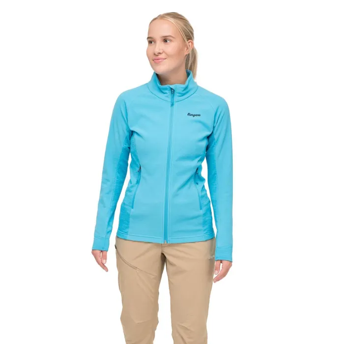 Bergans Of Norway Fleece Rabot Fleece Midlayer Jacket Aqua Lagoon 8211 Women