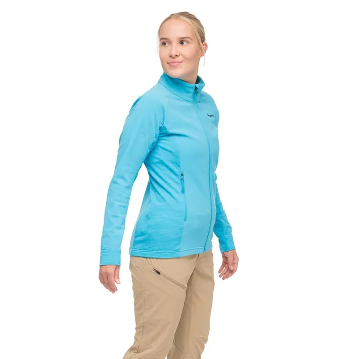 Bergans Of Norway Fleece Rabot Fleece Midlayer Jacket Aqua Lagoon 8211 Women