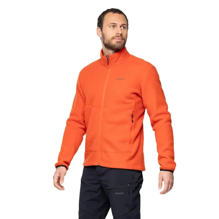 Bergans Of Norway Fleece Rabot Merino Fleece Midlayer Jacket Lava 8211 Men
