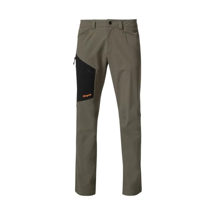 Bergans Of Norway Hiking Pants Vaagaa Light Softshell Pants Green Mud Black 8211 Men