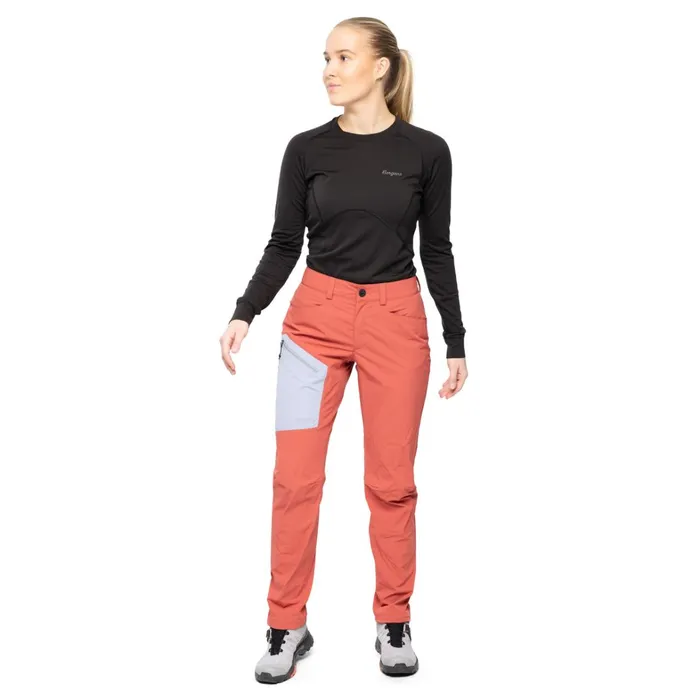 Bergans Of Norway Hiking Pants Vaagaa Light Softshell Pants Rusty Dust Husky Blue 8211 Women