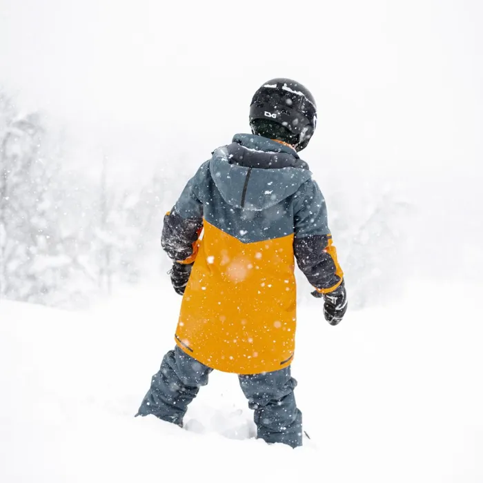 Bergans Of Norway Insulated Jackets Knyken Insulated Youth Jacket Cloudberry Yellow Orion Blue 8211 Kids