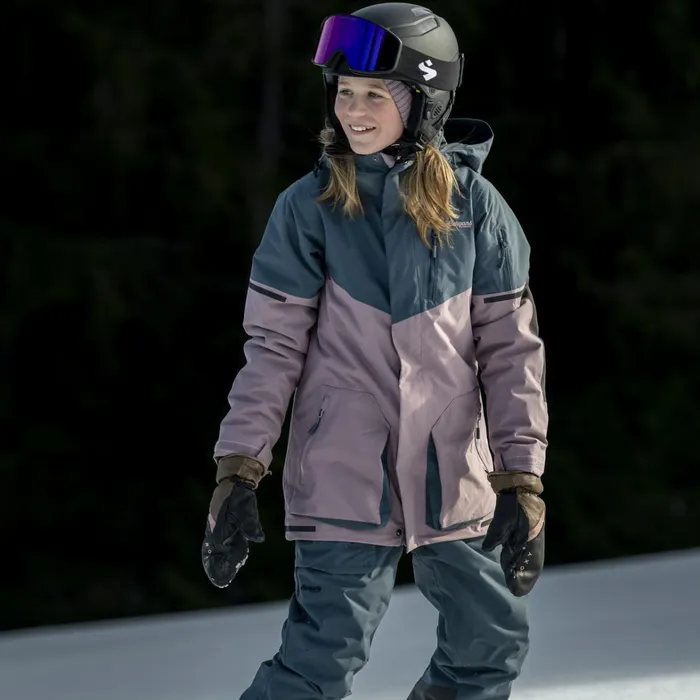 Bergans Of Norway Insulated Jackets Knyken Insulated Youth Jacket Lilac Chalk Orion Blue 8211 Kids