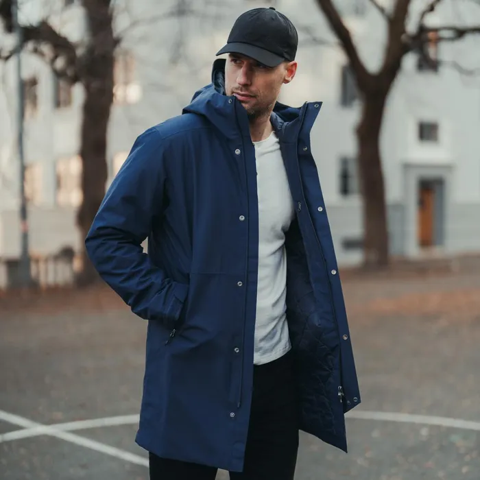 Bergans Of Norway Insulated Jackets Urban Insulated Shell Coat Navy Blue 8211 Men