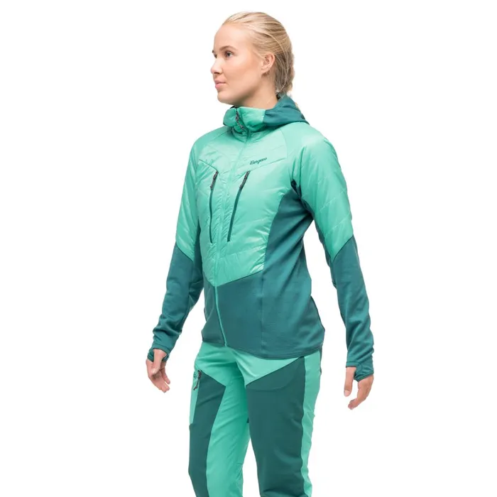 Bergans Of Norway Insulation Tind Light Insulated Jacket Light Malachite Green Malachite Green 8211 Women