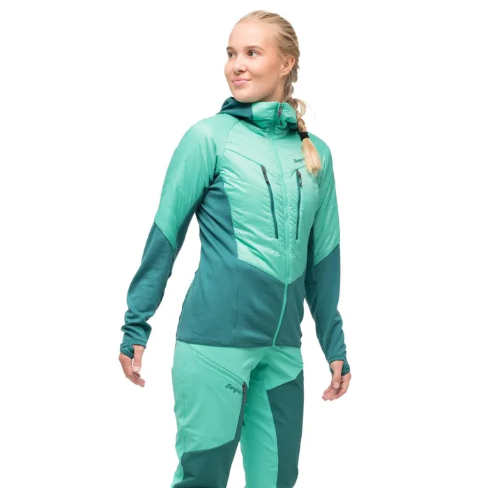 Bergans Of Norway Insulation Tind Light Insulated Jacket Light Malachite Green Malachite Green 8211 Women