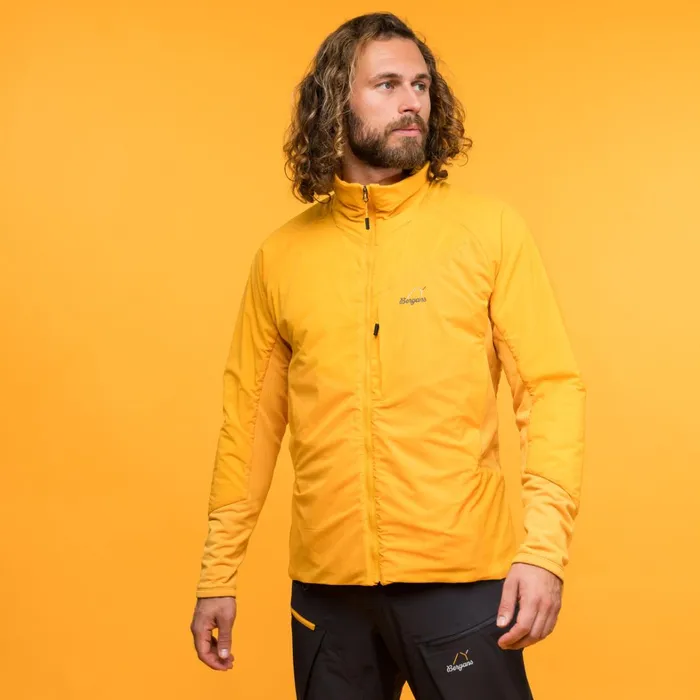 Bergans Of Norway Insulation Y Mountainline Light Insulated Air Jacket Mango Yellow 8211 Men