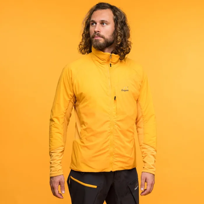 Bergans Of Norway Insulation Y Mountainline Light Insulated Air Jacket Mango Yellow 8211 Men