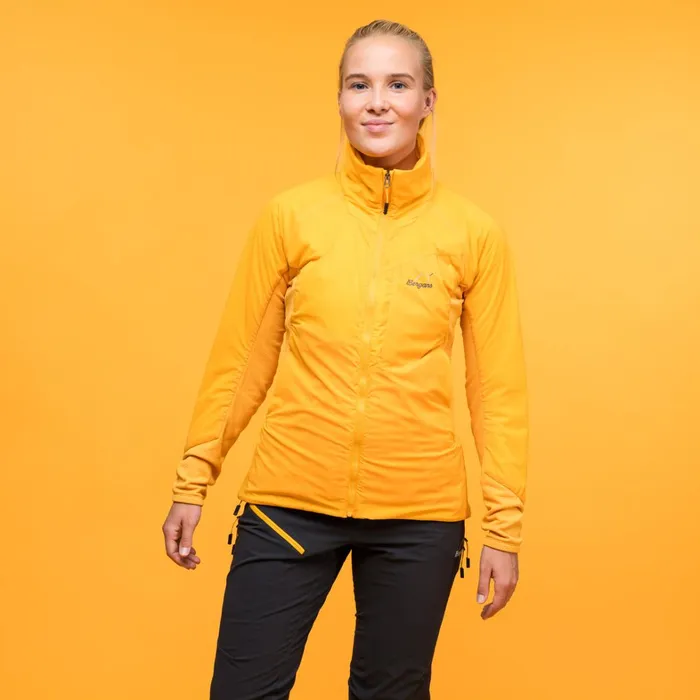 Bergans Of Norway Insulation Y Mountainline Light Insulated Air Jacket Mango Yellow 8211 Women Bergans Of Norway Insulation Y Mountainline Light Insulated Air Jacket Mango Yellow 8211 Women