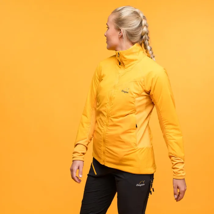 Bergans Of Norway Insulation Y Mountainline Light Insulated Air Jacket Mango Yellow 8211 Women