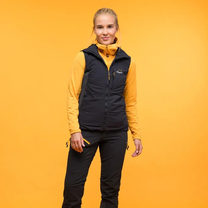 Bergans Of Norway Insulation Y Mountainline Light Insulated Air Vest Dark Shadow Grey 8211 Women