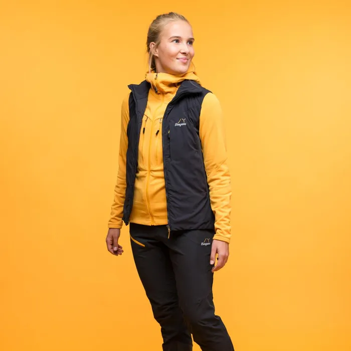 Bergans Of Norway Insulation Y Mountainline Light Insulated Air Vest Dark Shadow Grey 8211 Women