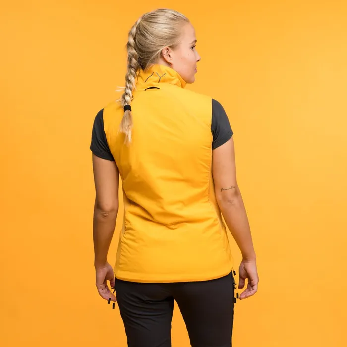 Bergans Of Norway Insulation Y Mountainline Light Insulated Air Vest Mango Yellow 8211 Women