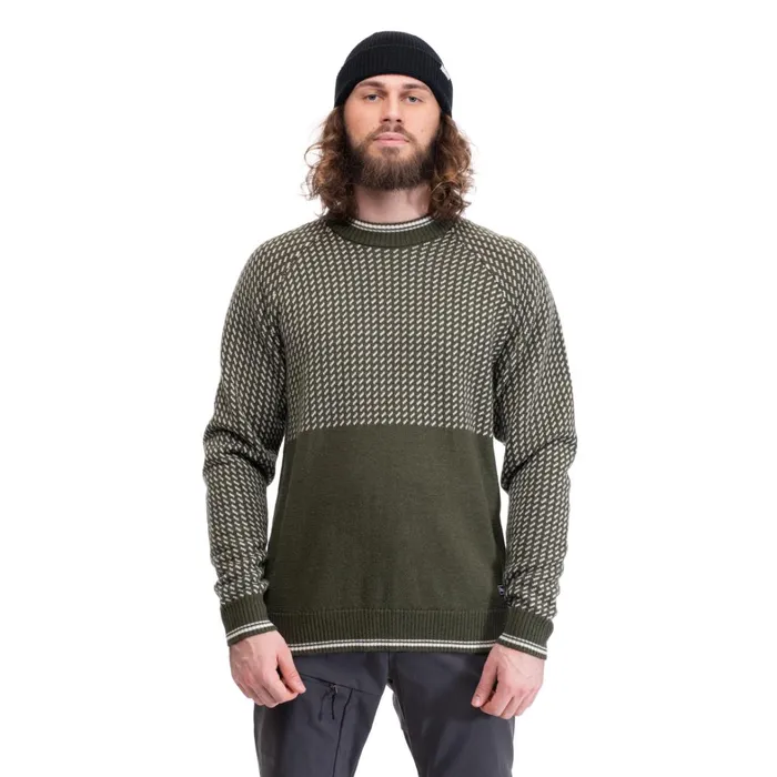Bergans Of Norway Jumpers And Long Sleeves Alvdal Wool Jumper Dark Olive Green Vanilla White 8211 Men Bergans Of Norway Jumpers And Long Sleeves Alvdal Wool Jumper Dark Olive Green Vanilla White 8211 Men
