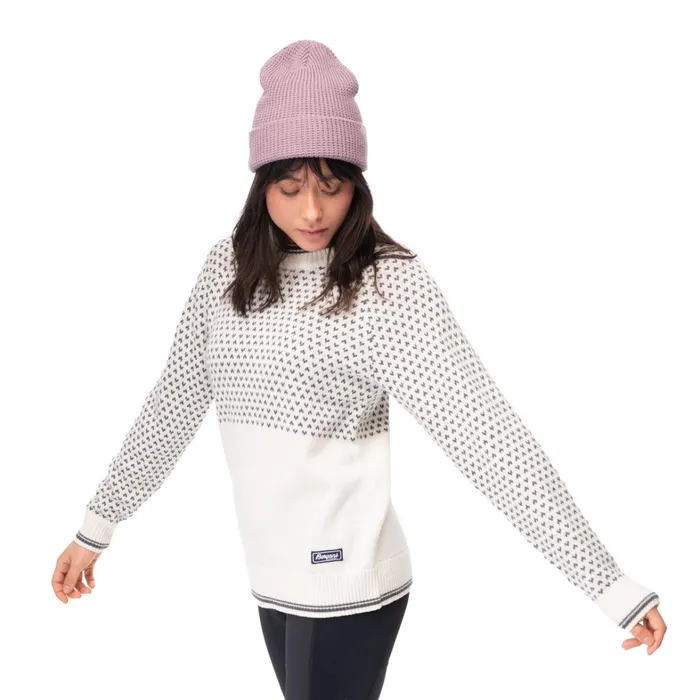 Bergans Of Norway Jumpers And Long Sleeves Alvdal Wool W Jumper Vanilla White Solid Dark Grey 8211 Women