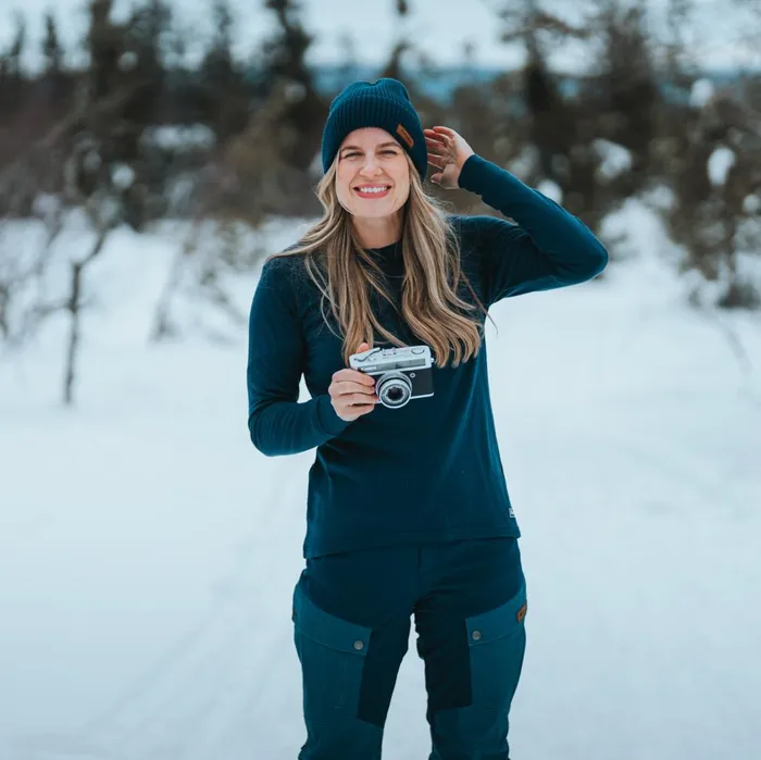 Bergans Of Norway Jumpers And Long Sleeves Lysebu Wool Henley Navy Blue 8211 Women