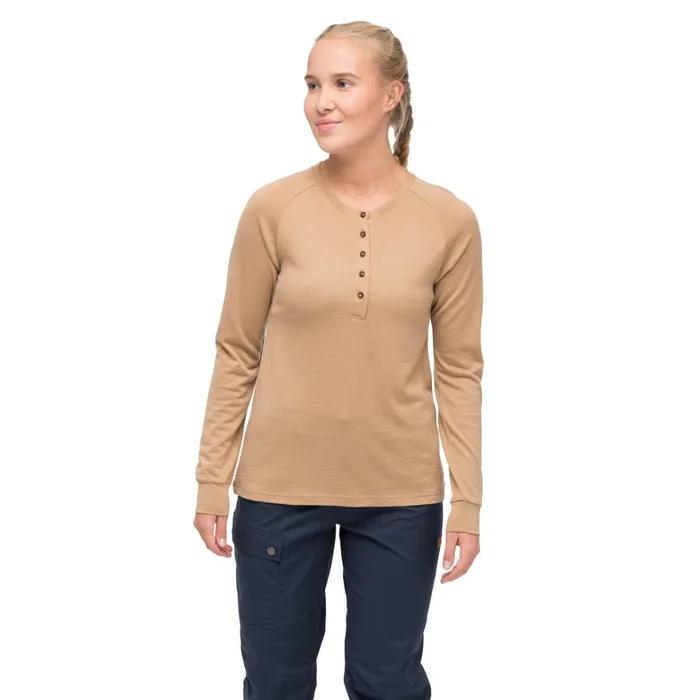 Bergans Of Norway Jumpers And Long Sleeves Lysebu Wool Henley Warm Sand 8211 Women Bergans Of Norway Jumpers And Long Sleeves Lysebu Wool Henley Warm Sand 8211 Women
