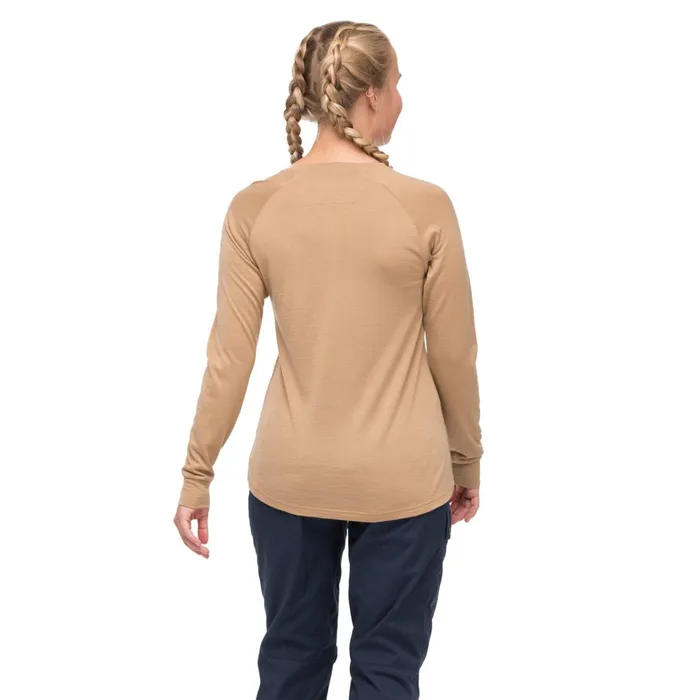 Bergans Of Norway Jumpers And Long Sleeves Lysebu Wool Henley Warm Sand 8211 Women