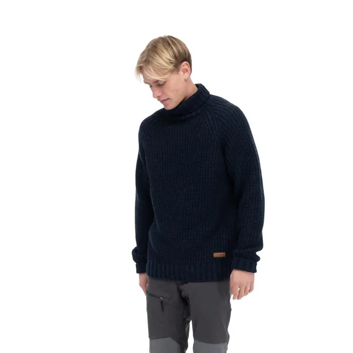 Bergans Of Norway Jumpers And Long Sleeves Nordmarka Merino High Neck Jumper Navy 8211 Men