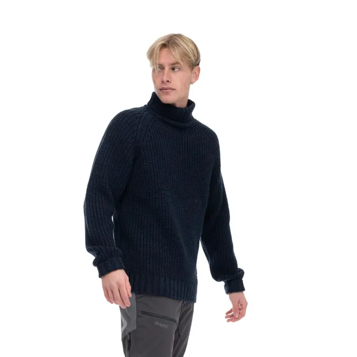 Bergans Of Norway Jumpers And Long Sleeves Nordmarka Merino High Neck Jumper Navy 8211 Men