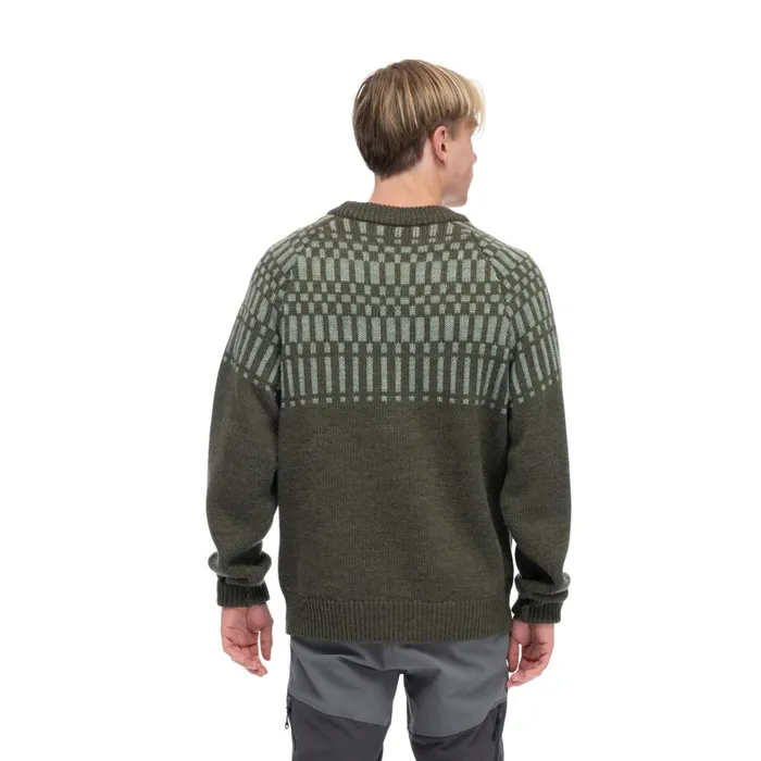Bergans Of Norway Jumpers And Long Sleeves Nordmarka Merino Jumper Dark Green Mud Light Green Mud 8211 Men