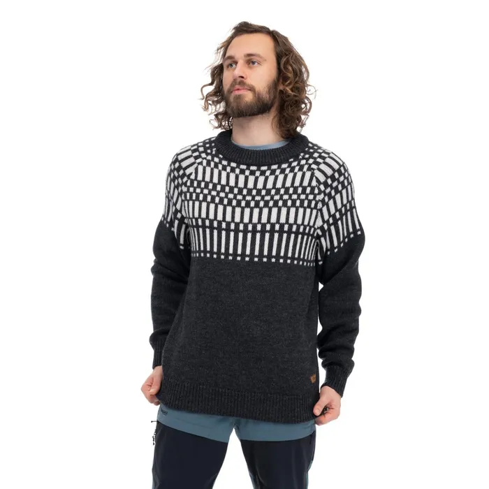 Bergans Of Norway Jumpers And Long Sleeves Nordmarka Merino Jumper Dark Shadow Grey Aluminium 8211 Men
