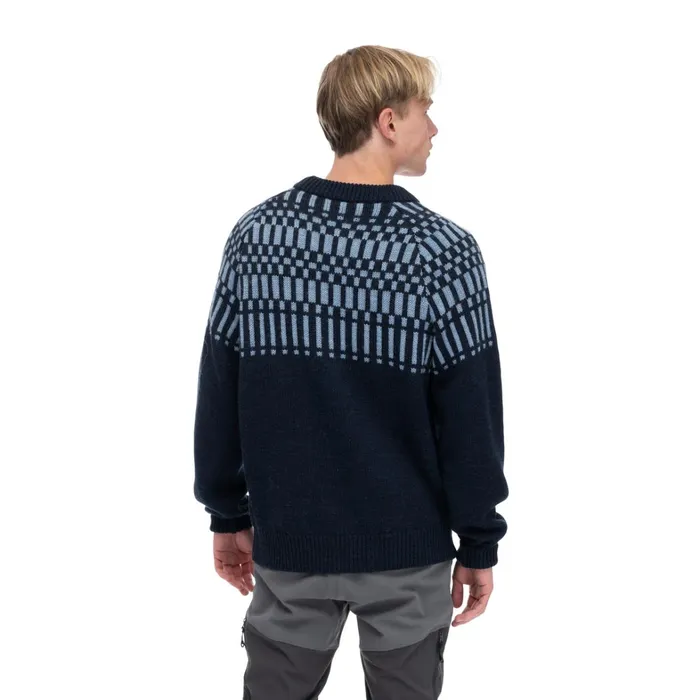 Bergans Of Norway Jumpers And Long Sleeves Nordmarka Merino Jumper Navy Blue Husky Blue 8211 Men