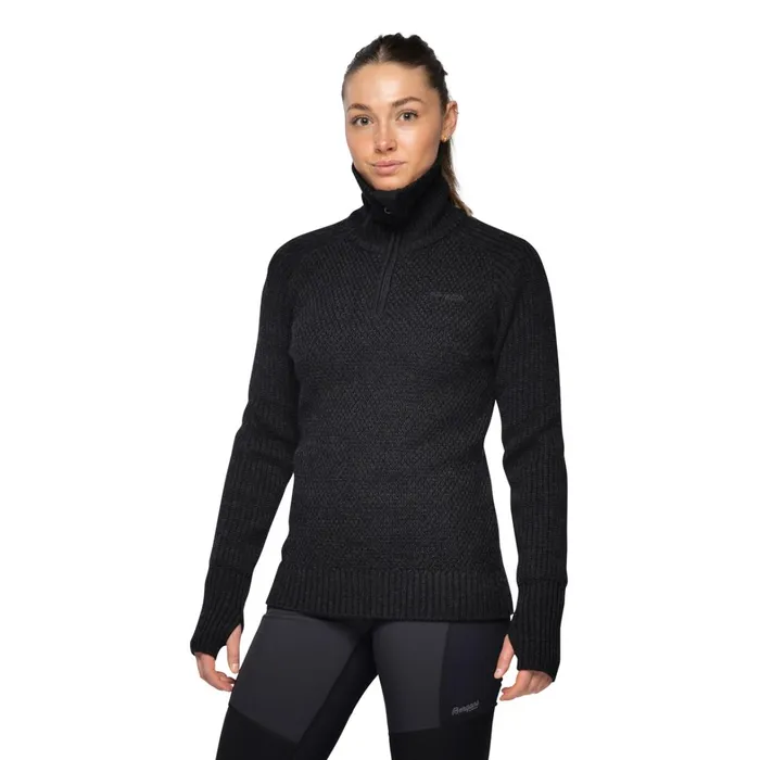 Bergans Of Norway Jumpers And Long Sleeves Ulriken Jumper Black 8211 Women