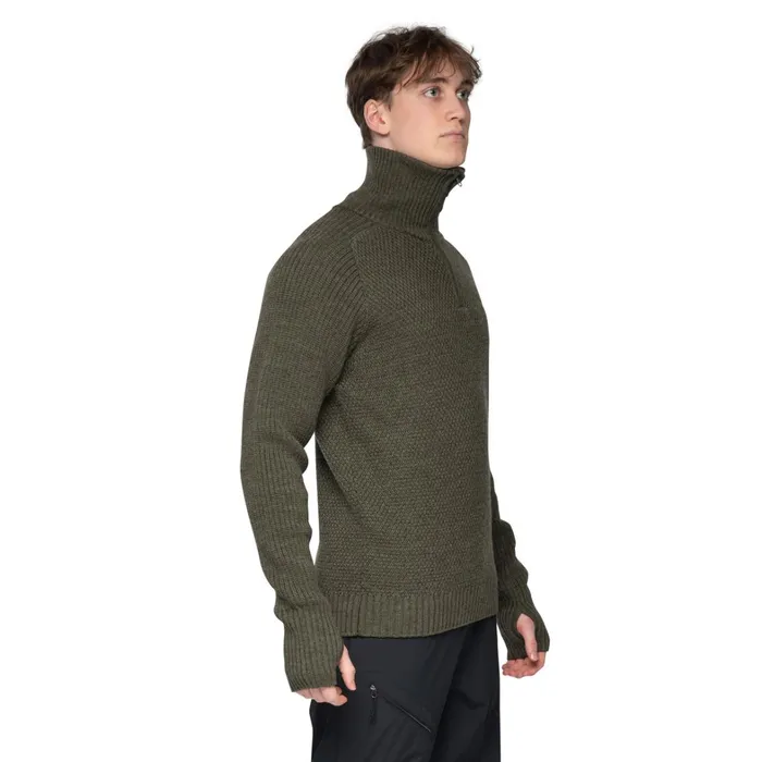Bergans Of Norway Jumpers And Long Sleeves Ulriken Jumper Dark Green Mud 8211 Men