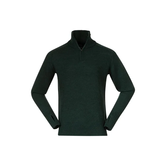 Bergans Of Norway Jumpers And Long Sleeves Ulriken Light Merino Jumper Duke Green 8211 Men