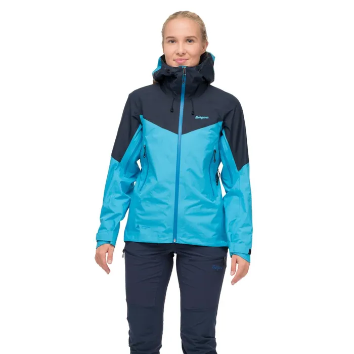 Bergans Of Norway Shell Jackets Rabot Light 3l Shell Jacket Aqua Lagoon Navy Blue 8211 Women Bergans Of Norway Shell Jackets Rabot Light 3l Shell Jacket Aqua Lagoon Navy Blue 8211 Women