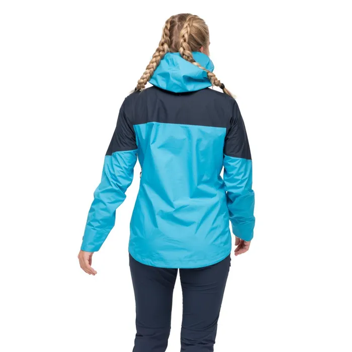 Bergans Of Norway Shell Jackets Rabot Light 3l Shell Jacket Aqua Lagoon Navy Blue 8211 Women
