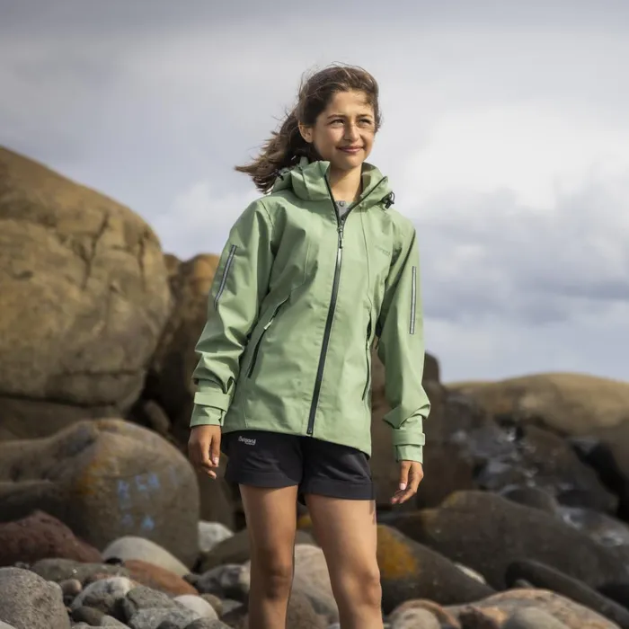 Bergans Of Norway Shell Jackets Sjoa 3l Youth Girl Jacket Jade Green 8211 Kids