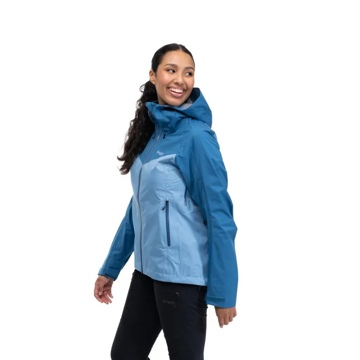 Bergans Of Norway Shell Jackets Skar Light 3l Shell Jacket Pacific Blue North Sea Blue 8211 Women