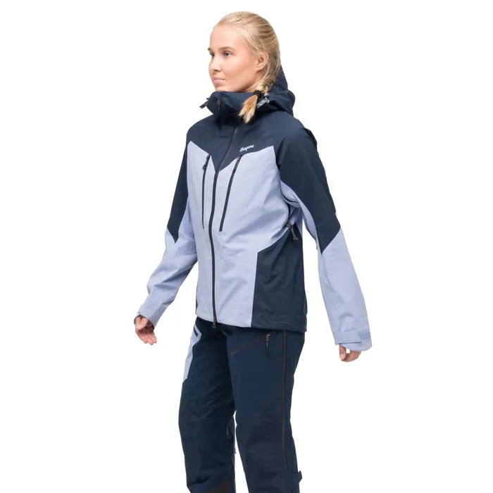 Bergans Of Norway Shell Jackets Tind 3l Shell Jacket Blueberry Milk Navy Blue 8211 Women