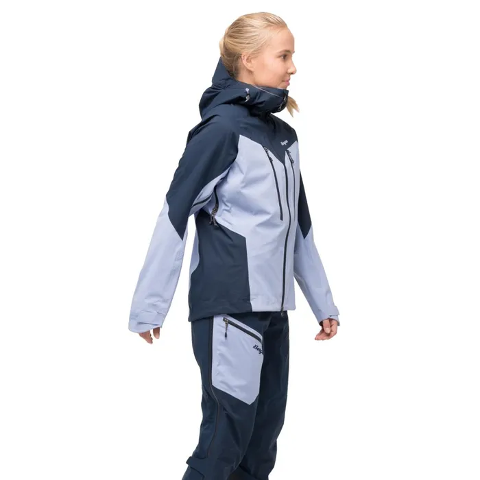 Bergans Of Norway Shell Jackets Tind 3l Shell Jacket Blueberry Milk Navy Blue 8211 Women