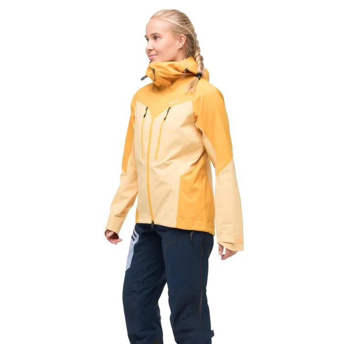 Bergans Of Norway Shell Jackets Tind 3l Shell Jacket Buttercup Yellow Marigold Yellow 8211 Women
