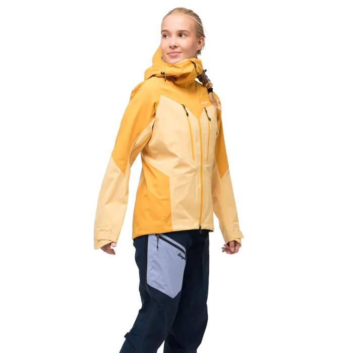 Bergans Of Norway Shell Jackets Tind 3l Shell Jacket Buttercup Yellow Marigold Yellow 8211 Women