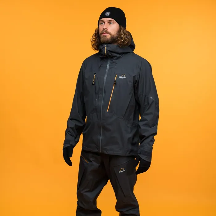 Bergans Of Norway Shell Jackets Y Mountainline Breathe 3l Shell Jacket Dark Shadow Grey 8211 Men