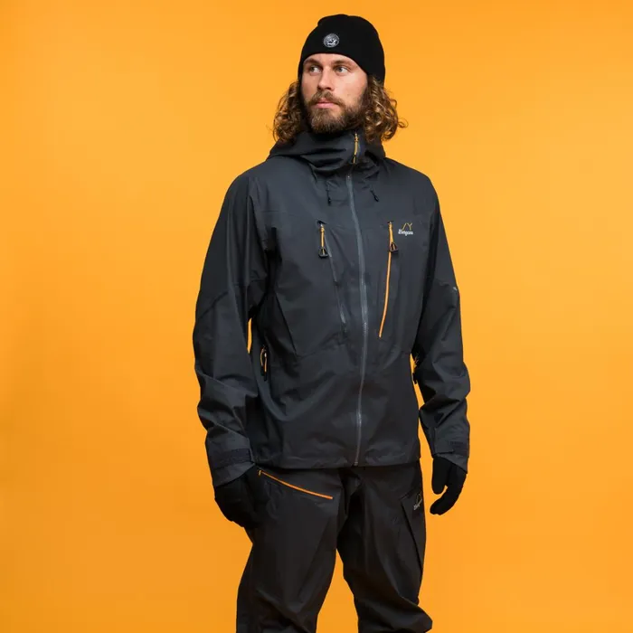 Bergans Of Norway Shell Jackets Y Mountainline Breathe 3l Shell Jacket Dark Shadow Grey 8211 Men