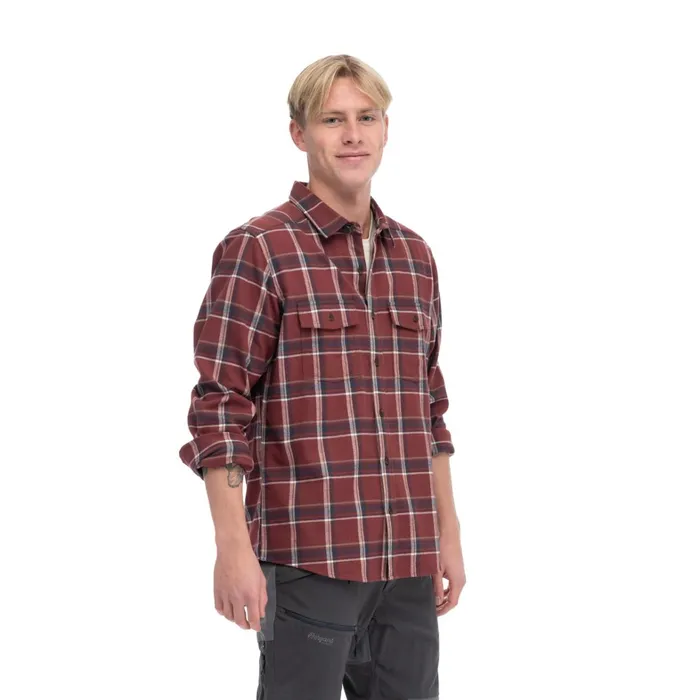 Bergans Of Norway Shirts Tovdal Shirt Amarone Red Dark Shadow Grey Check 8211 Men Bergans Of Norway Shirts Tovdal Shirt Amarone Red Dark Shadow Grey Check 8211 Men