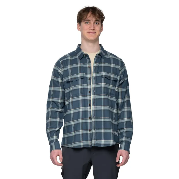 Bergans Of Norway Shirts Tovdal Shirt Orion Blue Misty Forest Check 8211 Men