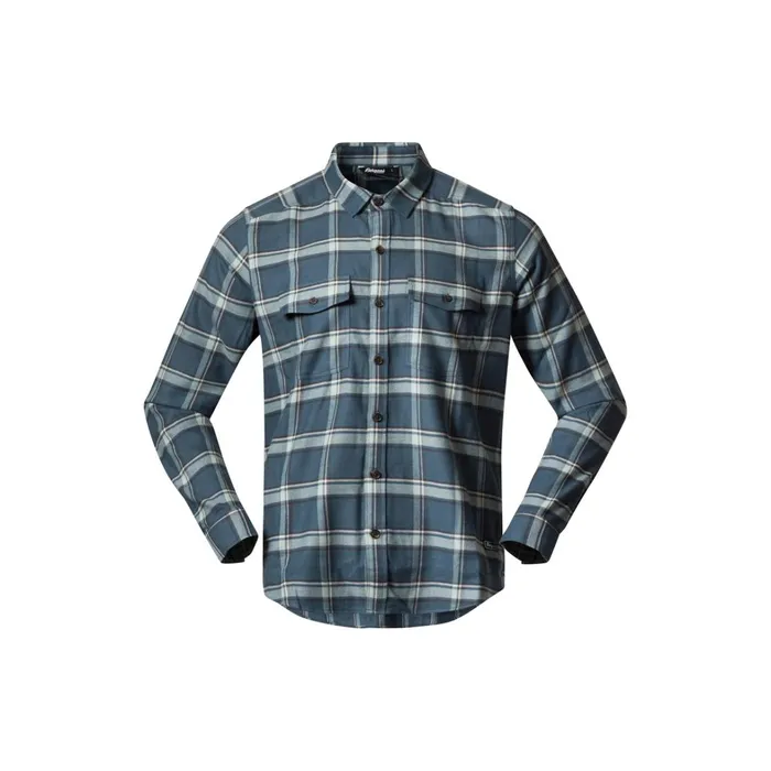 Bergans Of Norway Shirts Tovdal Shirt Orion Blue Misty Forest Check 8211 Men